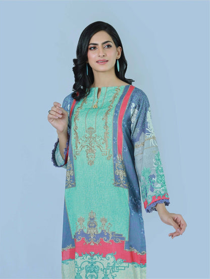 Bareeq Outfits - Vivad Floral 3 Piece Printed Suit