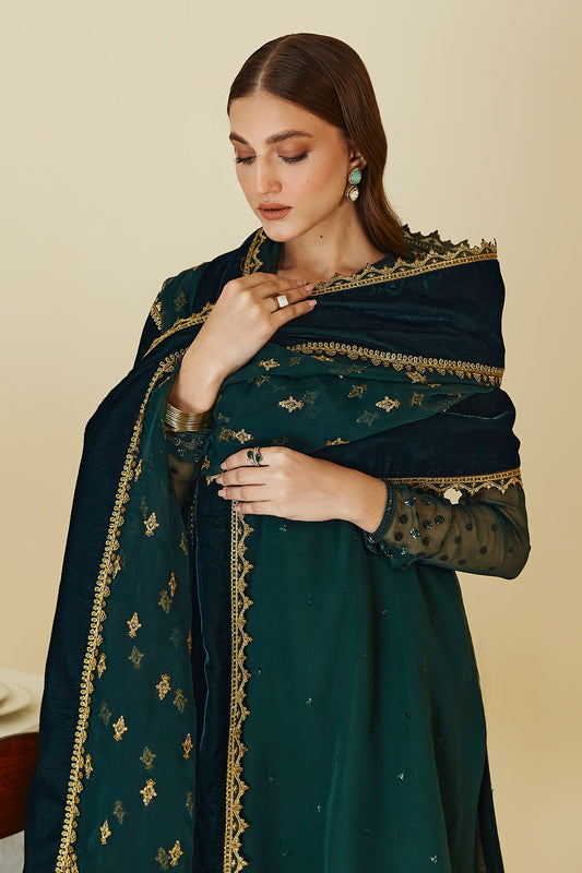 Baroque - EMBROIDERED ORGANZA DUPATTA-49