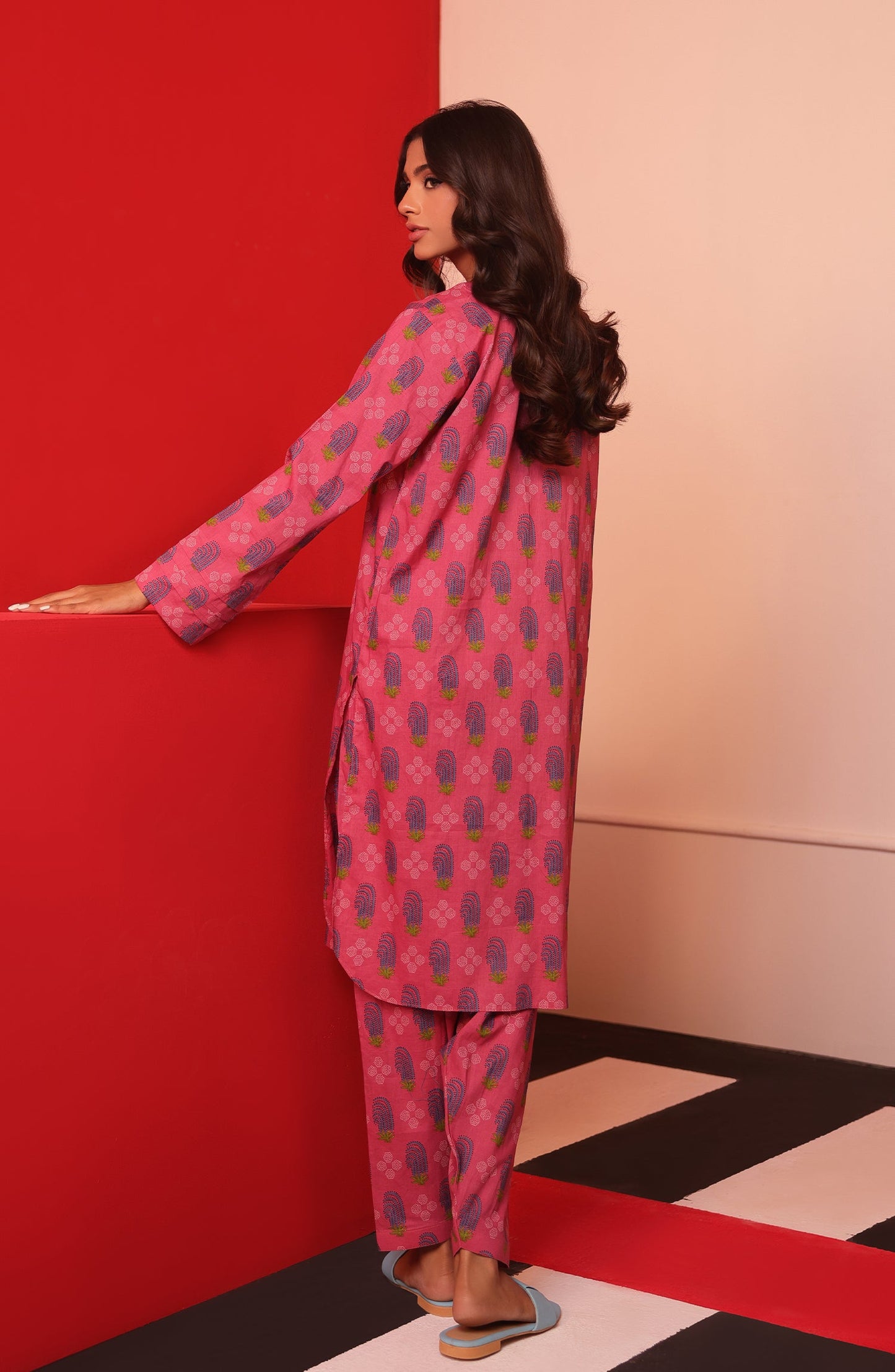 Orient - Stitched 2 Piece Printed Cambric Shirt and Cambric Pant