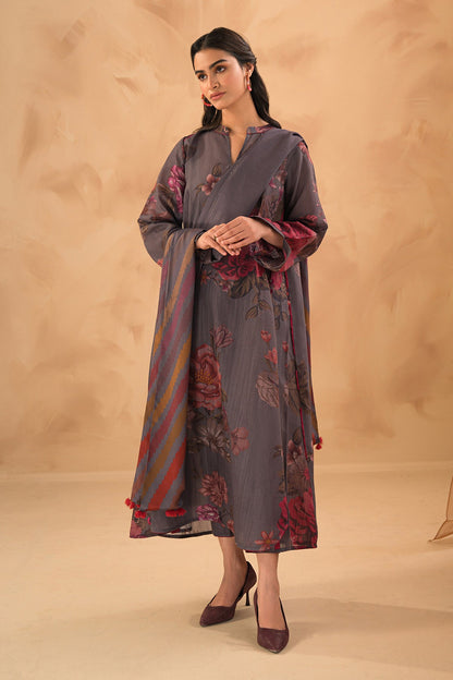 Baroque - DIGITAL PRINTED SLUB KHADDAR UF-474