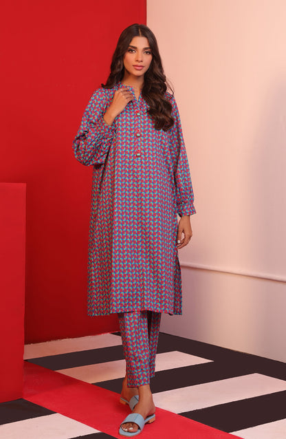Orient - Stitched 2 Piece Printed Cambric Shirt and Cambric Pant