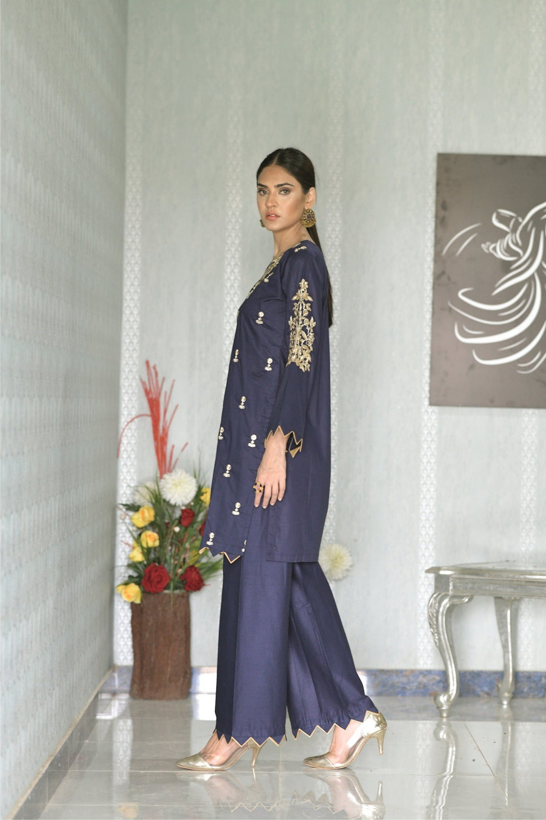 Bareeq Outfits - Cambric Cotton Embroidered 2PCS