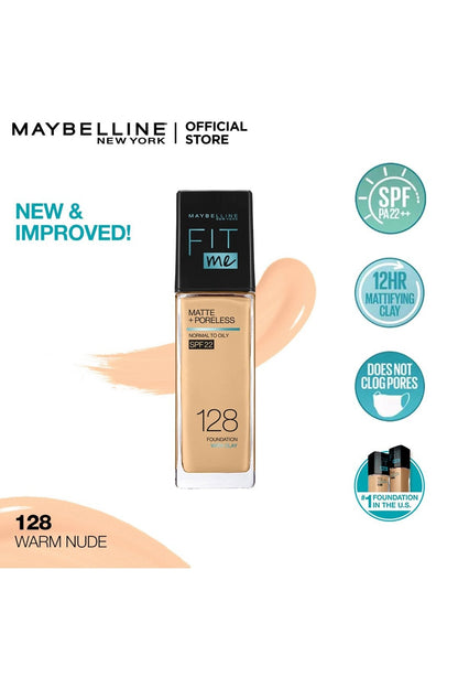  Fit Me Liquid Foundation|128 Warm Nude