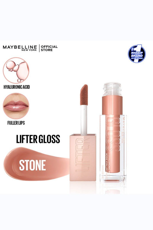 Maybelline New York Lifter Gloss Hydrating Lip Gloss with Hyaluronic Acid - 008 Stone