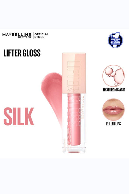 Maybelline New York Lifter Gloss Hydrating Lip Gloss with Hyaluronic Acid - 004 Silk