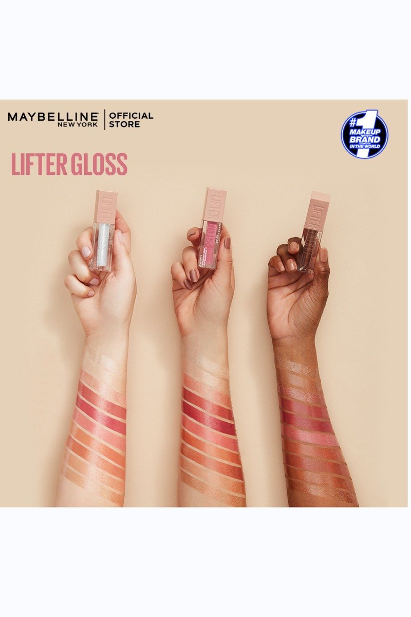Maybelline New York Lifter Gloss Hydrating Lip Gloss with Hyaluronic Acid - 004 Silk
