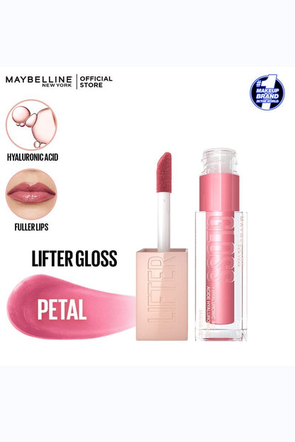 Maybelline New York Lifter Gloss Hydrating Lip Gloss with Hyaluronic Acid - 005 Petal