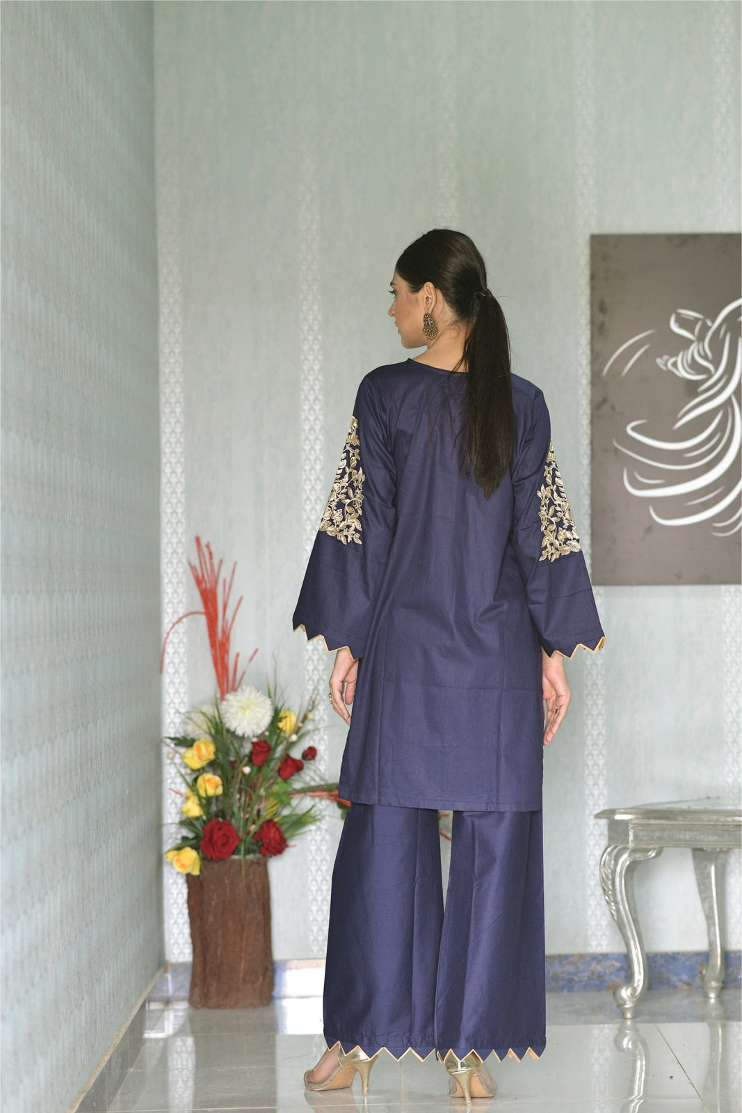 Bareeq Outfits - Cambric Cotton Embroidered 2PCS