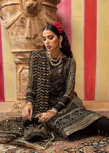 Mahum Asad - Embroidered Border Saari