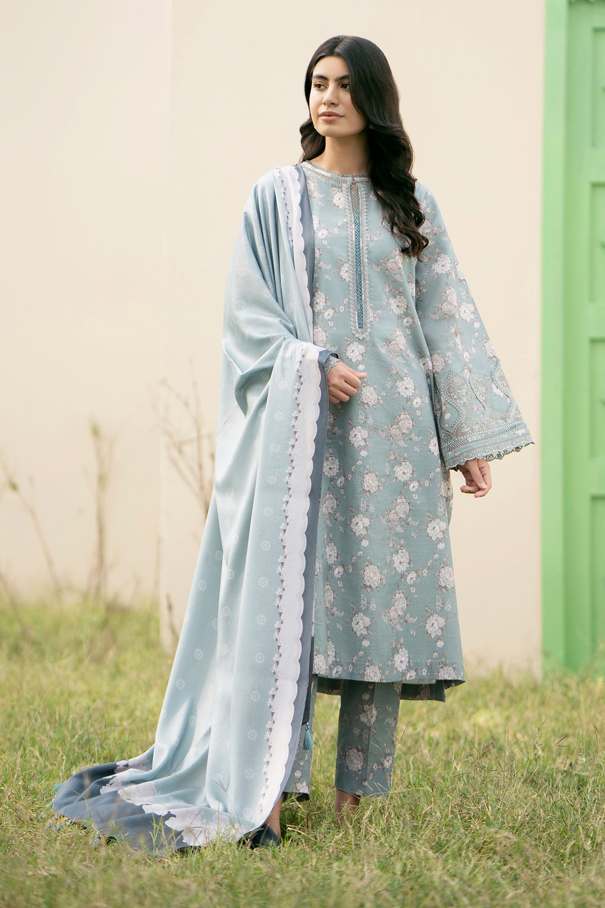 Baroque - DIGITAL PRINTED SLUB KHADDAR UF-486