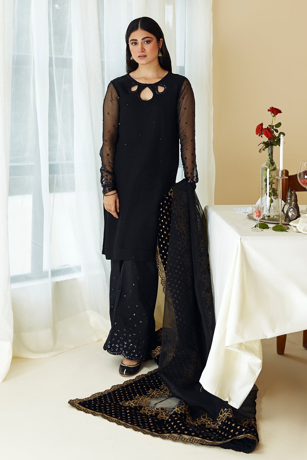 Baroque - EMBROIDERED CHIFFON UF-260