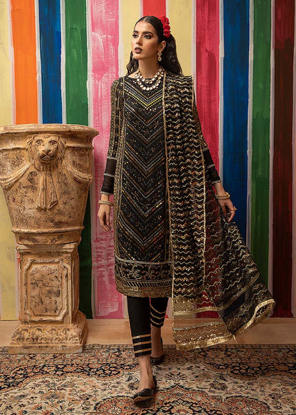 Mahum Asad - Embroidered Border Saari