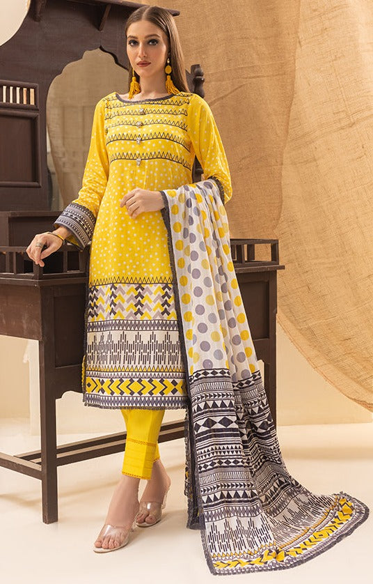 Alzohaib - 3-Piece Unstitched Digital Printed Striped Doria Lawn-CSD-23-03A