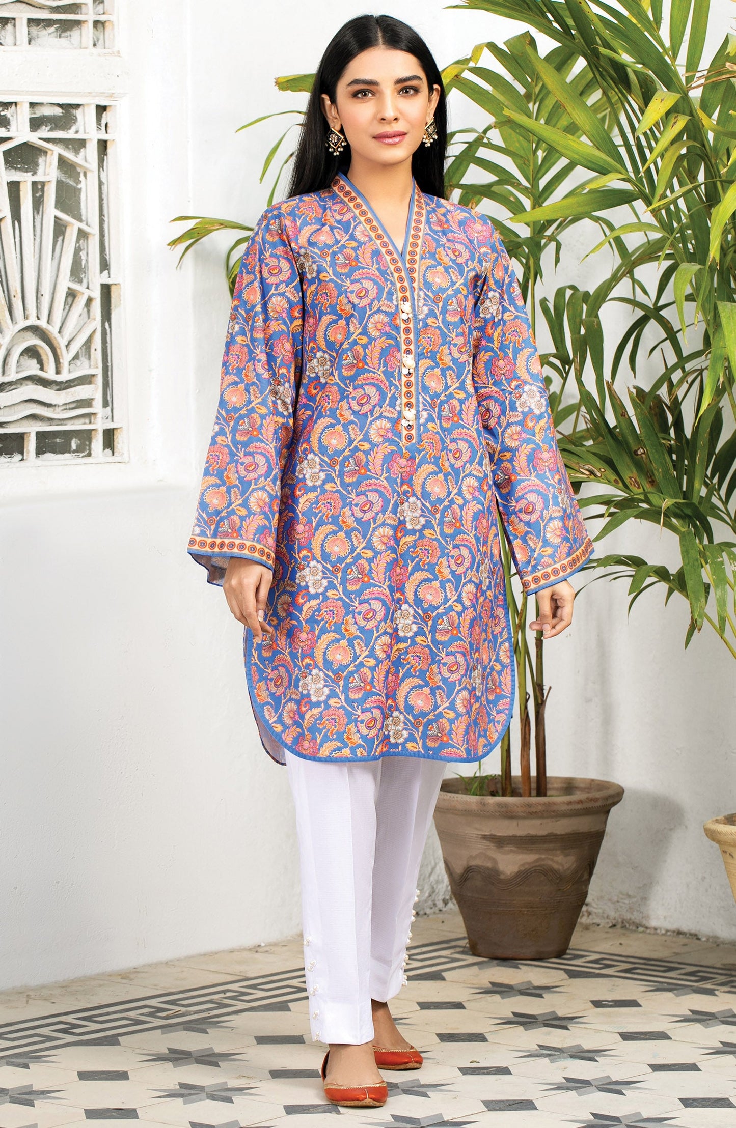 Orient - Unstitched 1 Piece Printed Lawn Shirt