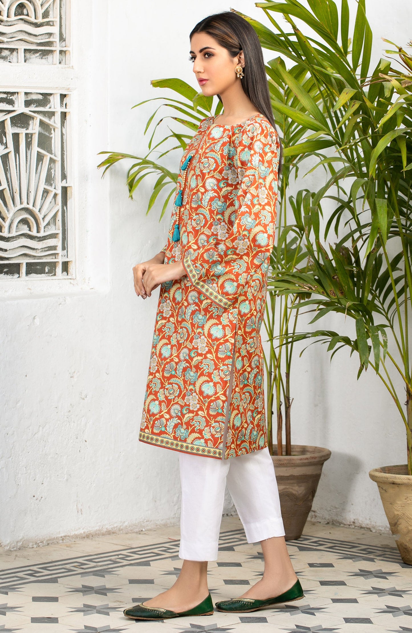 Orient - Unstitched 1 Piece Printed Lawn Shirt