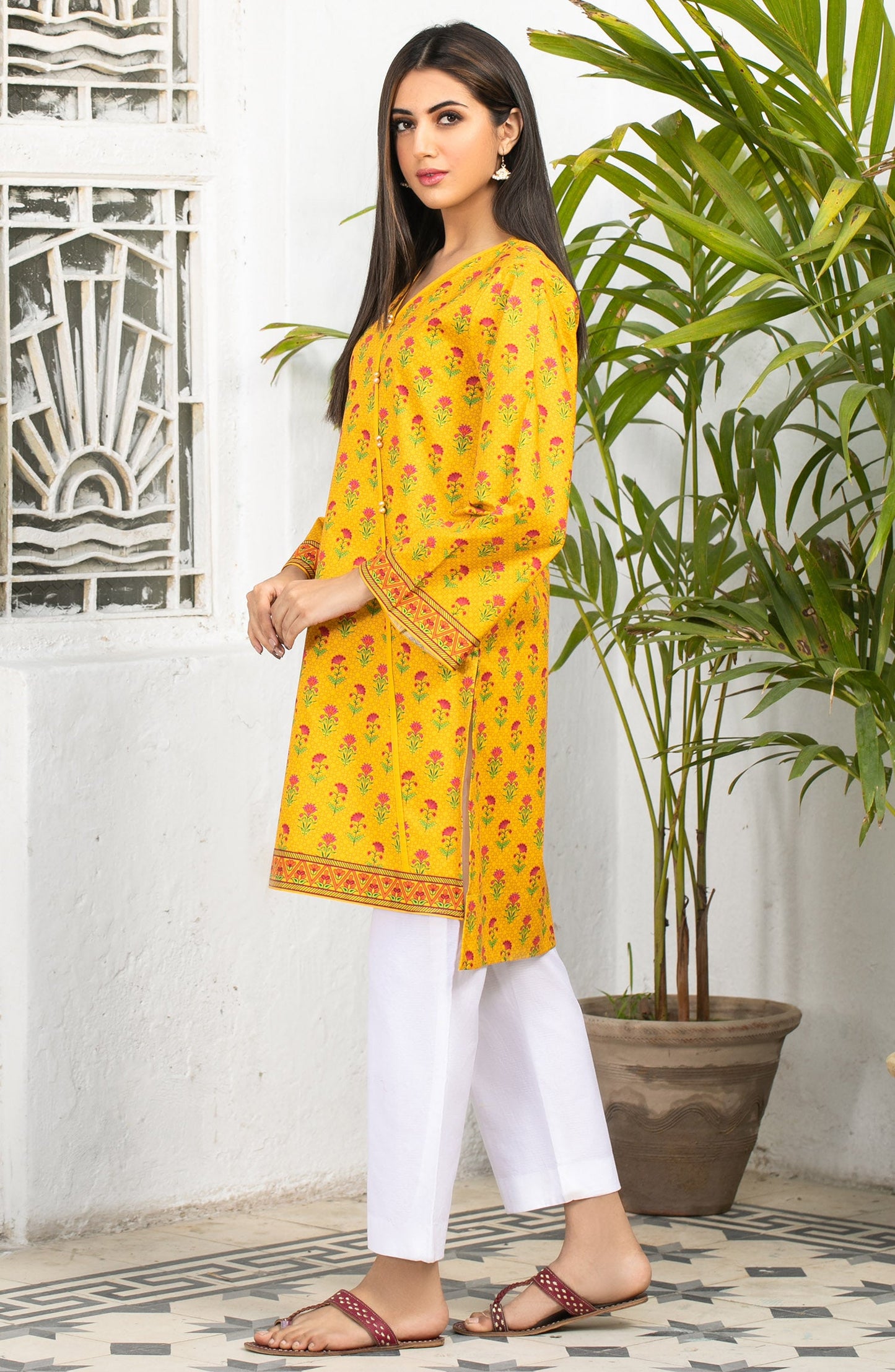 Orient - Unstitched 1 Piece Printed Lawn Shirt