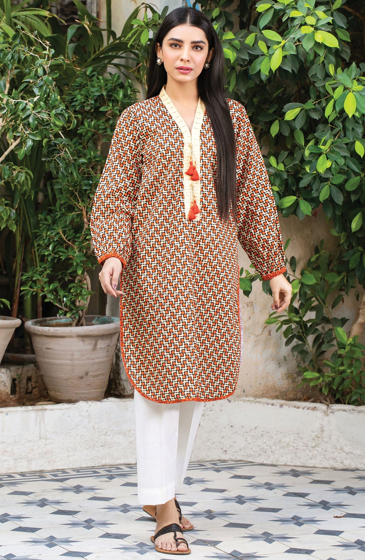 Orient - Unstitched 1 Piece Printed Lawn Shirt