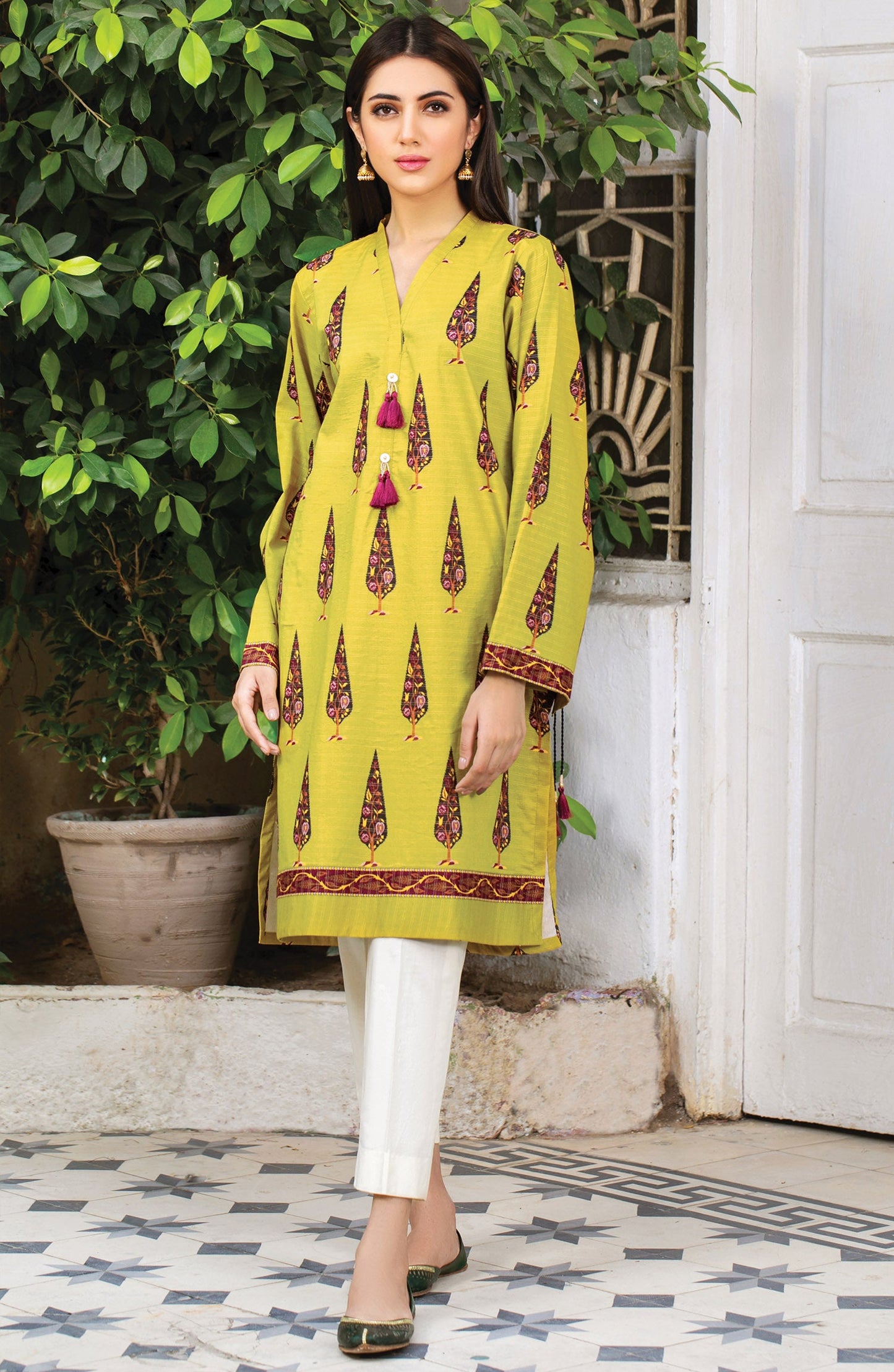 Orient - Unstitched 1 Piece Printed Zari Stripe Shirt