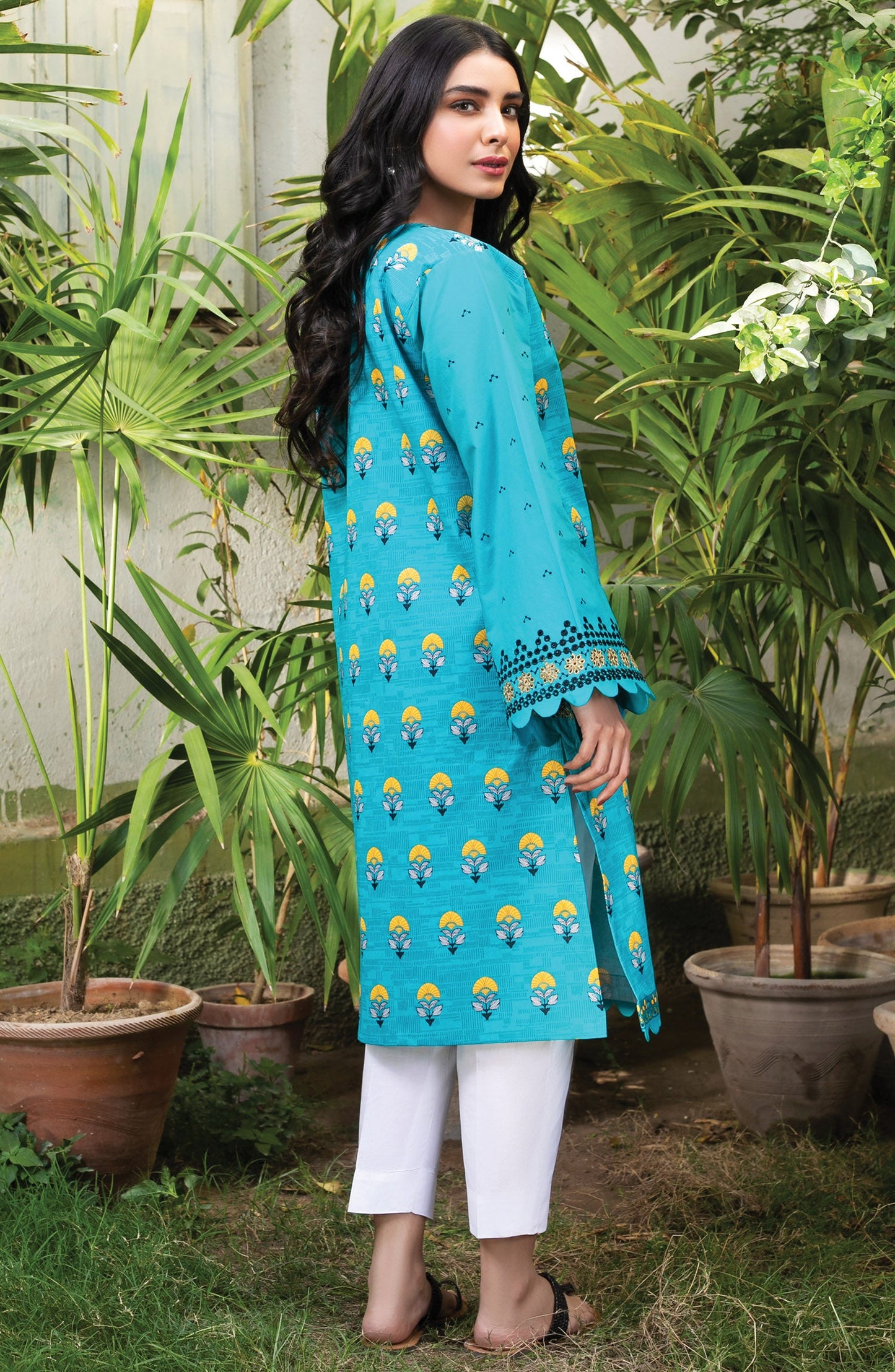 Orient - Unstitched 1 Piece Embroidered Lawn Shirt