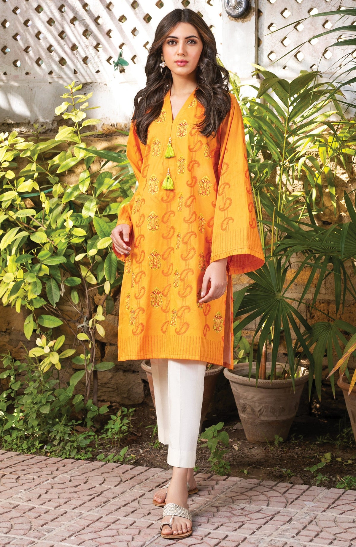 Orient - Unstitched 1 Piece Embroidered Jacquard Shirt
