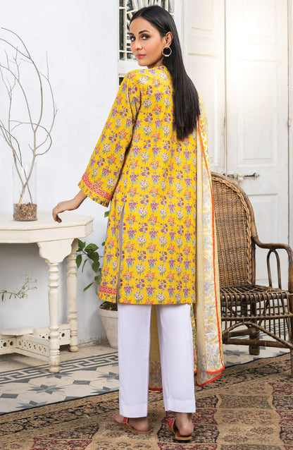 Orient - Unstitched 2 Piece Printed Lawn Shirt Dupatta