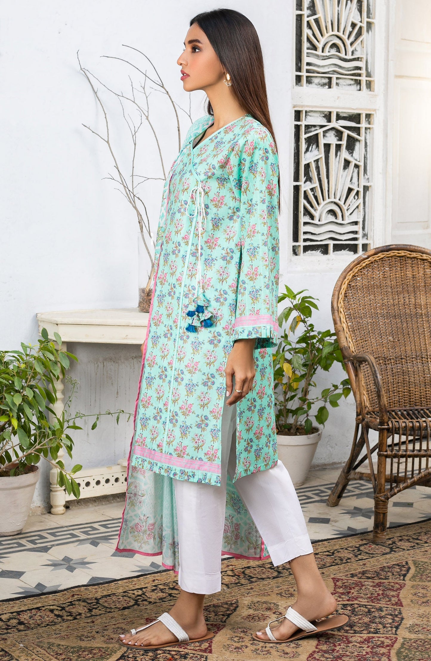 Orient - Unstitched 2 Piece Printed Lawn Shirt Dupatta