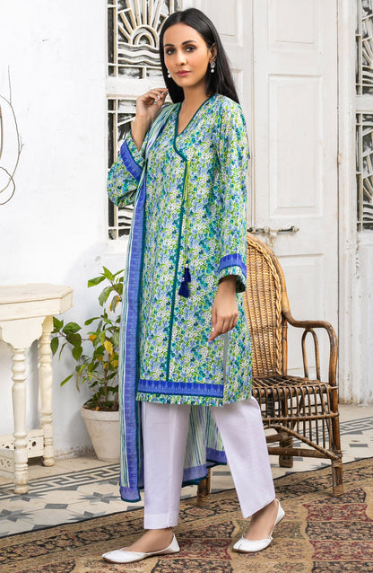 Orient - Unstitched 2 Piece Printed Lawn Shirt Dupatta