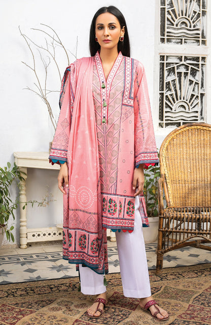 Orient - Unstitched 2 Piece Printed Lawn Shirt Dupatta