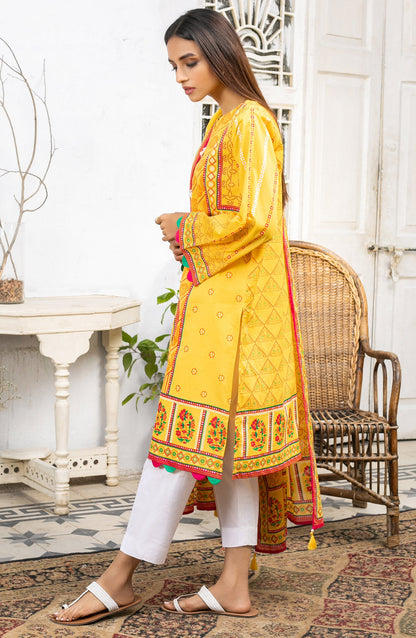 Orient - Unstitched 2 Piece Printed Lawn Shirt Dupatta