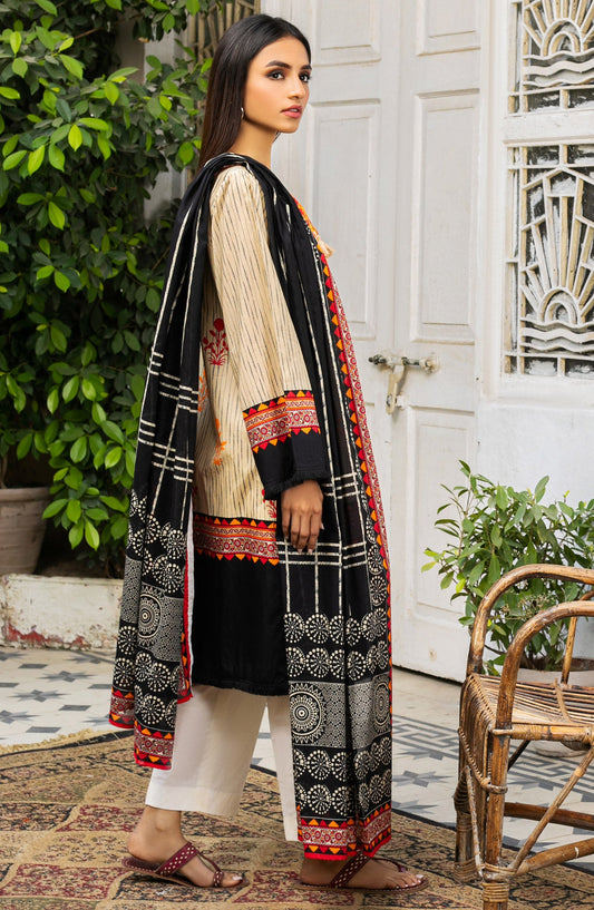 Orient - Unstitched 2 Piece Embroidered Lawn Shirt Dupatta