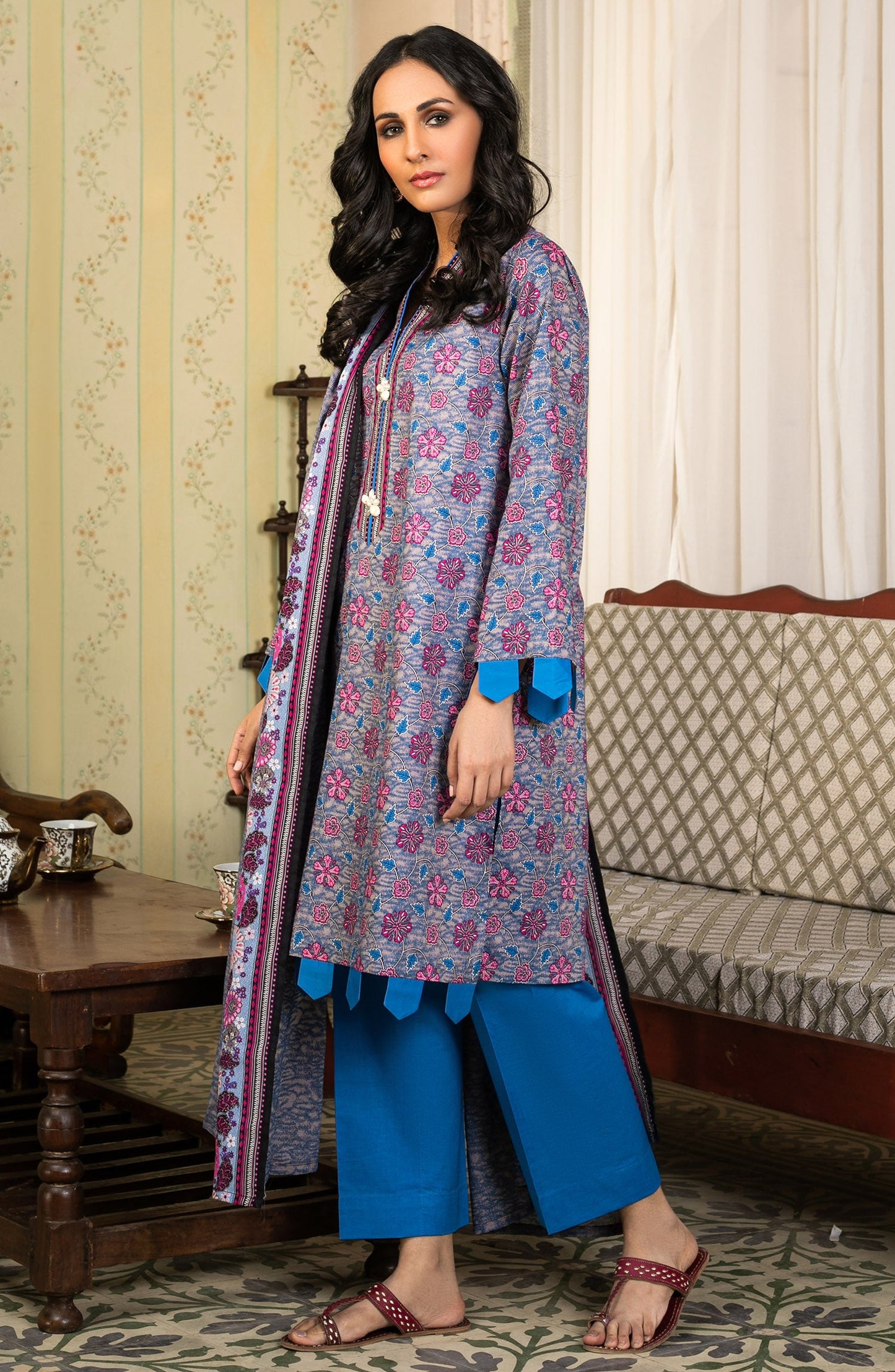 Orient - Unstitched 3 Piece Printed Lawn Suit