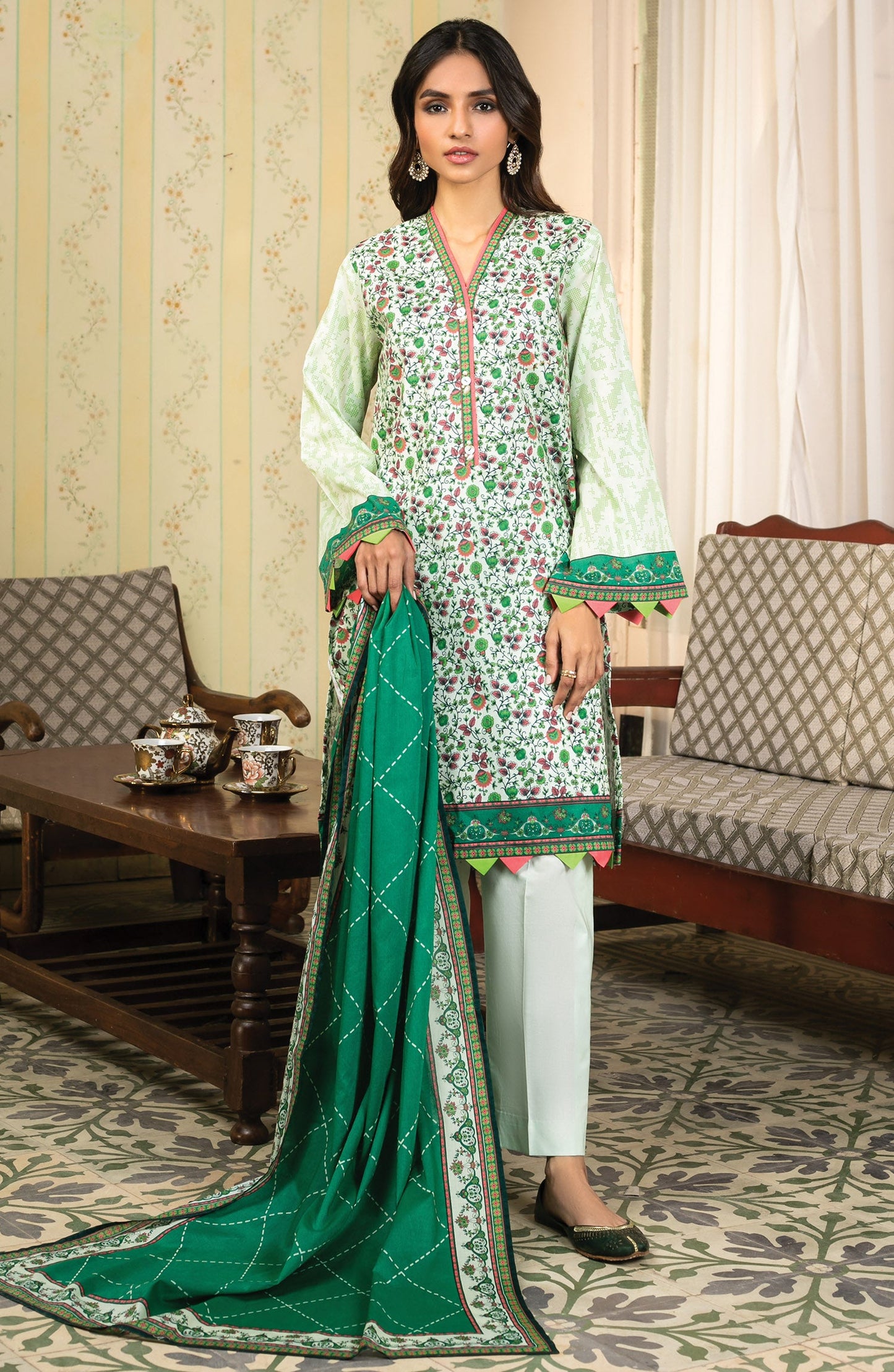 Orient - Unstitched 3 Piece Printed Lawn Suit