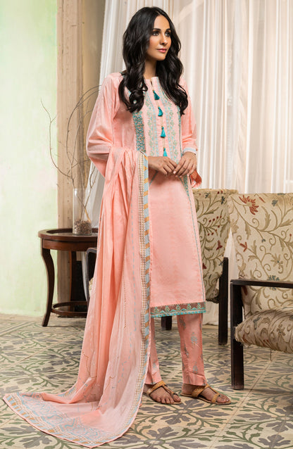 Orient - Unstitched 3 Piece Embroidered Jacquard Suit