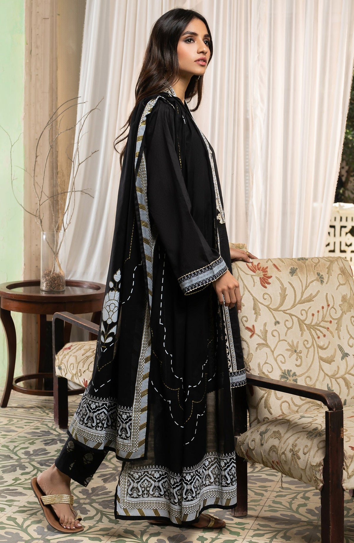 Orient - Unstitched 3 Piece Embroidered Jacquard Suit