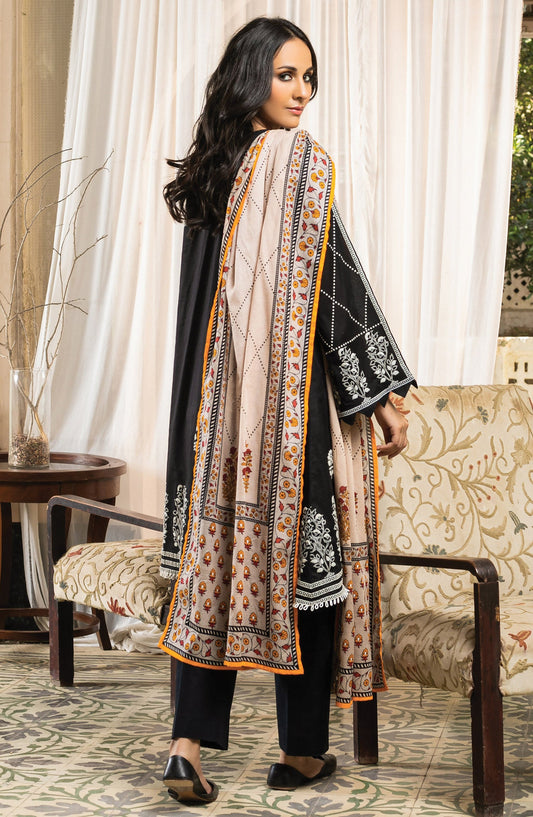 Orient - Unstitched 2 Piece Puff Printed Lawn Shirt Dupatta
