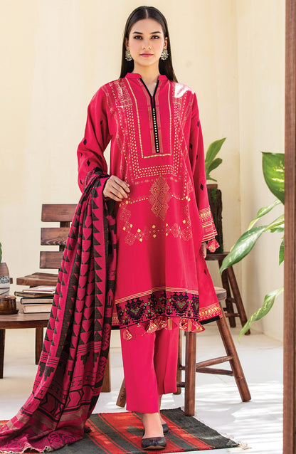 Orient - Unstitched 3 Piece Embroidered Textured Heavy Cotton Suit