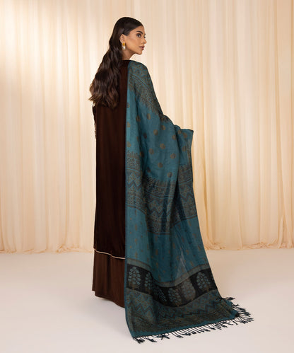 Sapphire - 3 Piece - Embroidered Velvet Suit