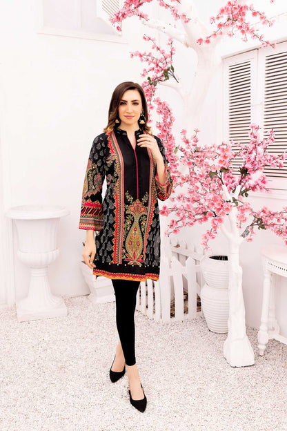 Adan's Libas - Clode - Digital Printed Stitched Lawn Kurti