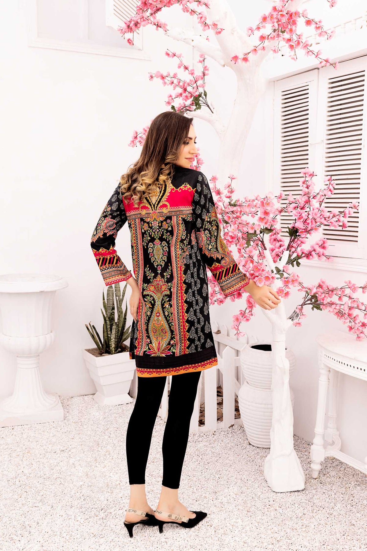 Adan's Libas - Clode - Digital Printed Stitched Lawn Kurti