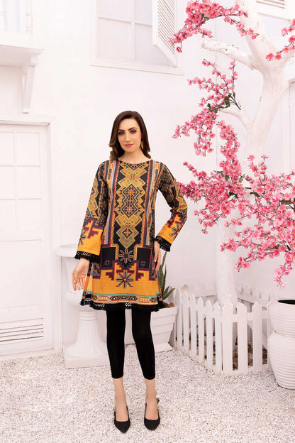 Adan's Libas - Charlz - Digital Printed Stitched Lawn Kurti
