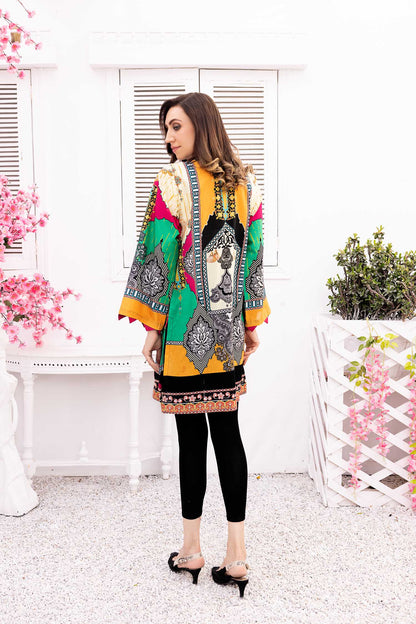 Adan's Libas - Cilder - Digital Printed Stitched Lawn Kurti