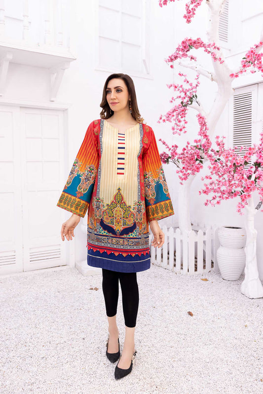 Adan's Libas - Charmin - Digital Printed Stitched Lawn Kurti