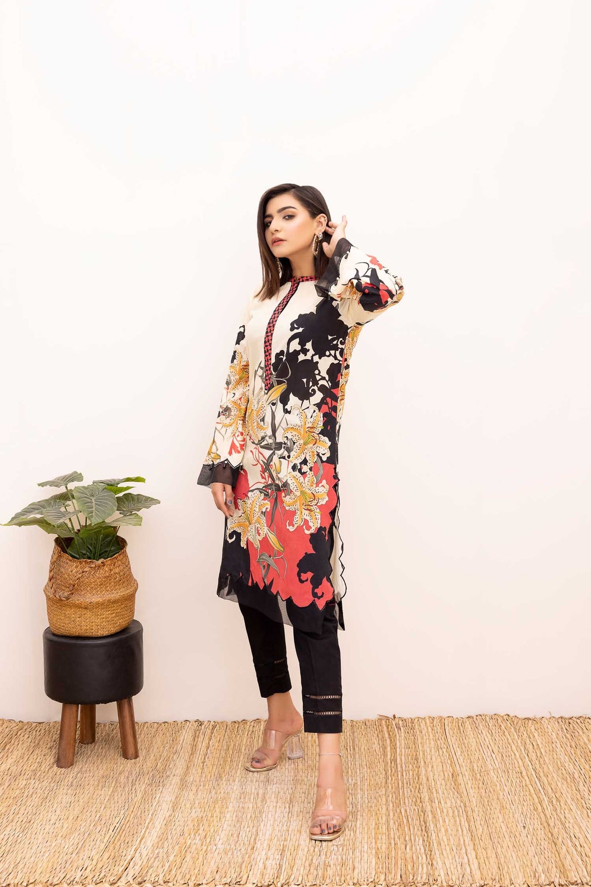 Adan's Libas - Crawl - Digital Printed Stitched Lawn Kurti