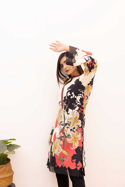 Adan's Libas - Crawl - Digital Printed Stitched Lawn Kurti