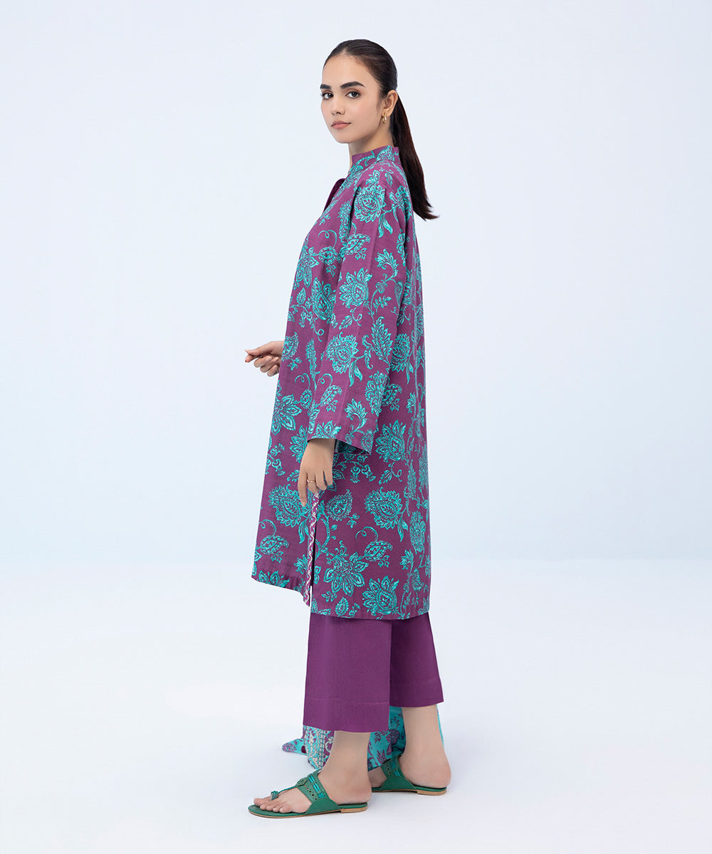 Sapphire - 3 Piece - Printed Light Khaddar Suit