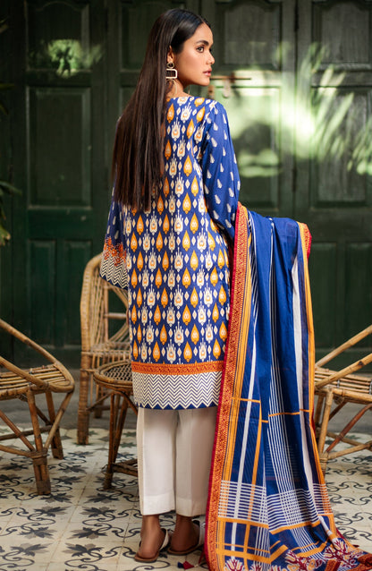 Orient - Unstitched 2 Piece Printed Lawn Shirt Dupatta