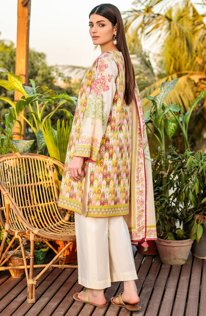 Orient - Unstitched 2 Piece Printed Lawn Shirt Dupatta