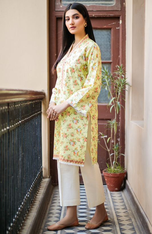 Orient - Unstitched 1 Piece Printed Lawn Shirt