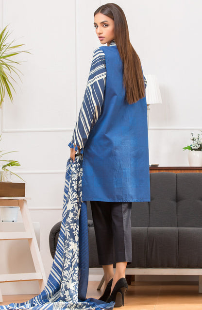 Orient - Unstitched 2 Piece Printed Lawn Shirt Dupatta