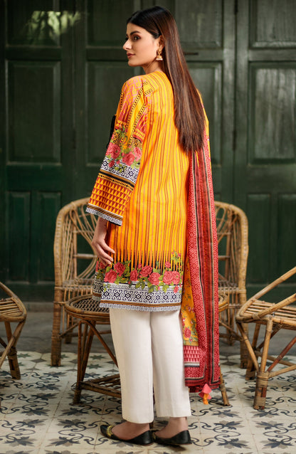 Orient - Unstitched 2 Piece Printed Lawn Shirt Dupatta